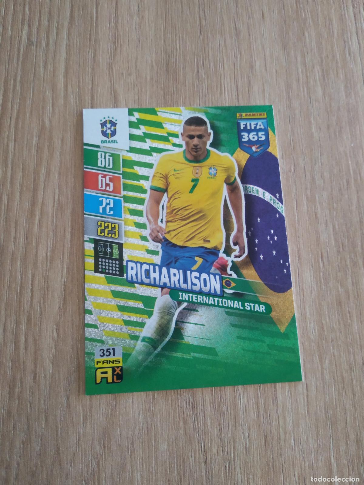 Cromos de F&uacute;tbol: 351 RICHARLISON BRASIL CROMO FUTBOL PANINI ADRENALYN 21-22 FIFA 365 2021-2022
