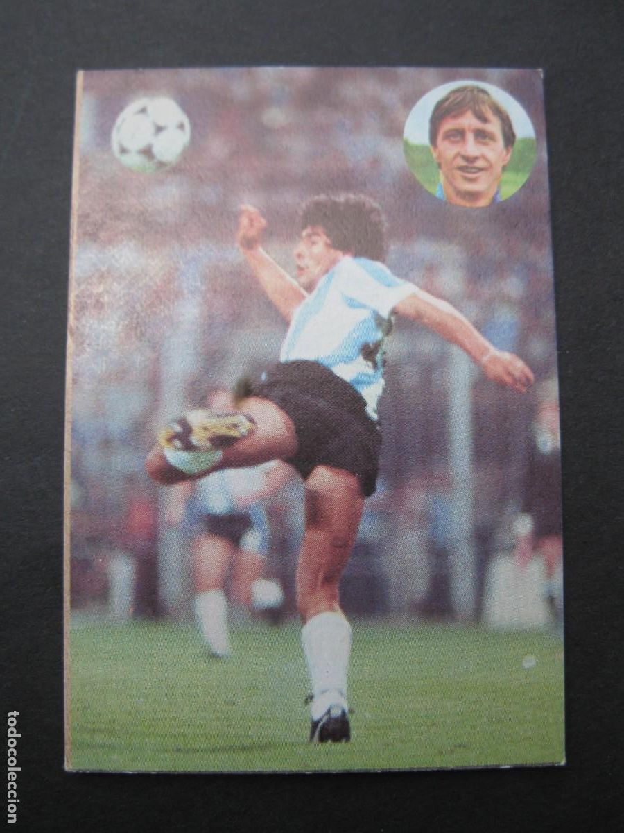 Cromos de F&uacute;tbol: APRENDE A JUGAR A F&Uacute;TBOL CON JOHAN CRUYFF - CROMO N&ordm; 30 - MARADONA - GEPRODESA - NUNCA PEGADO.