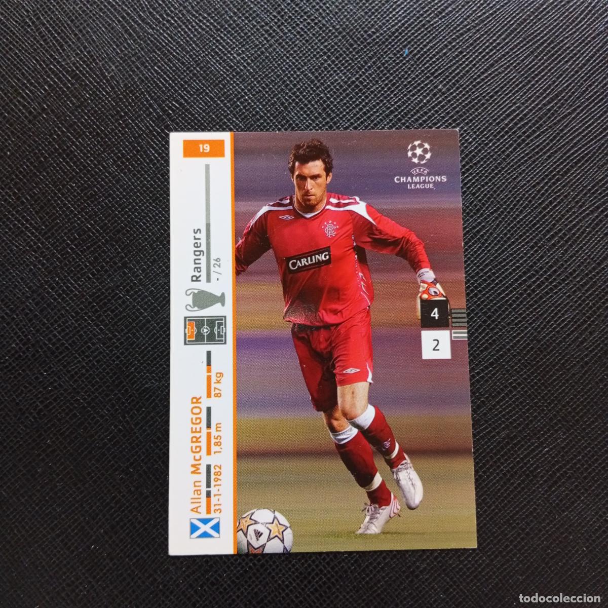 Cromos de F&uacute;tbol: 19 McGREGOR RANGERS PANINI TRADING CARDS UEFA CHAMPIONS LEAGUE 2007 2008 - (MD2002-2) PG46