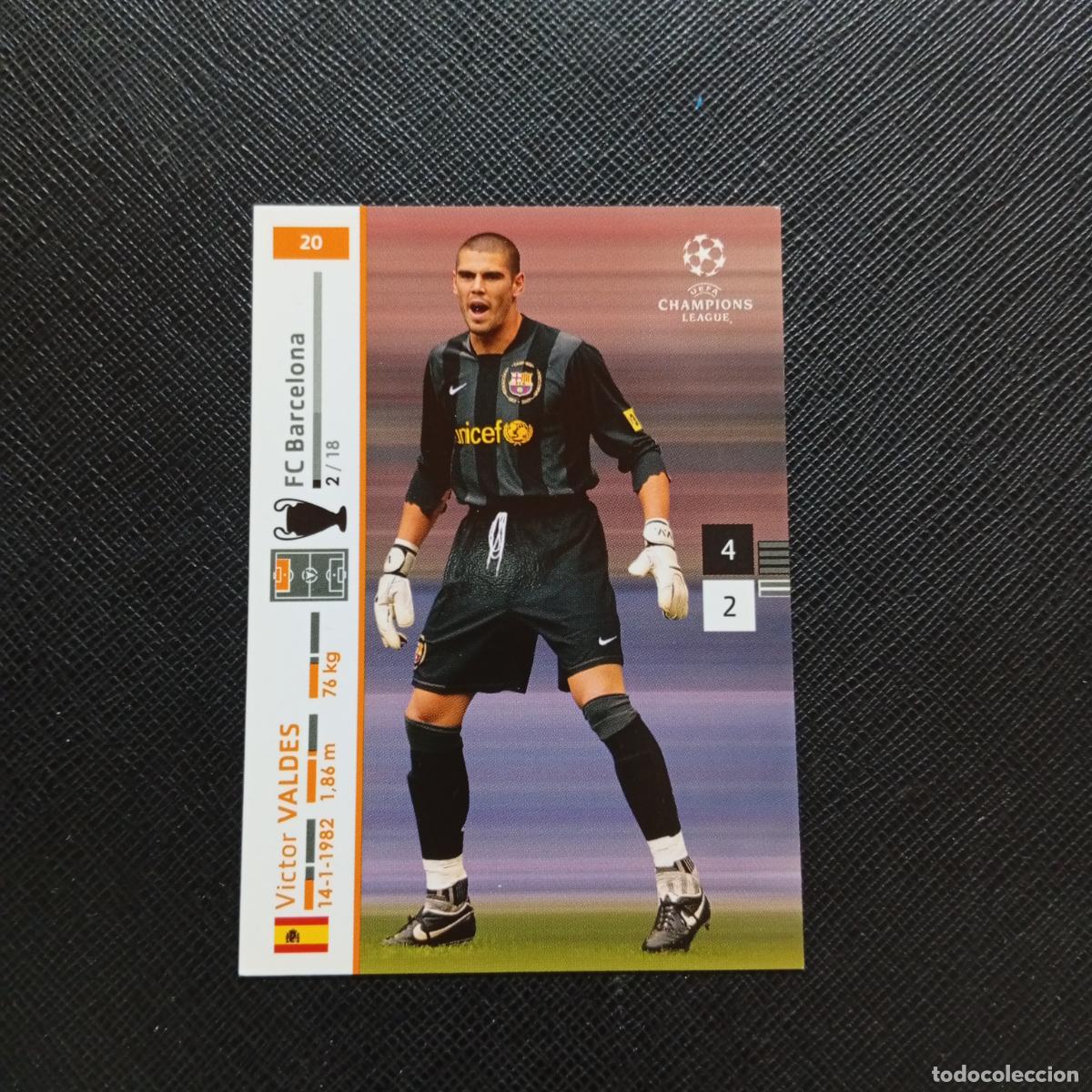 Cromos de F&uacute;tbol: 20 VICTOR VALDES BARCELONA PANINI TRADING CARDS UEFA CHAMPIONS LEAGUE 2007 2008 - (MD2002-2) PG46
