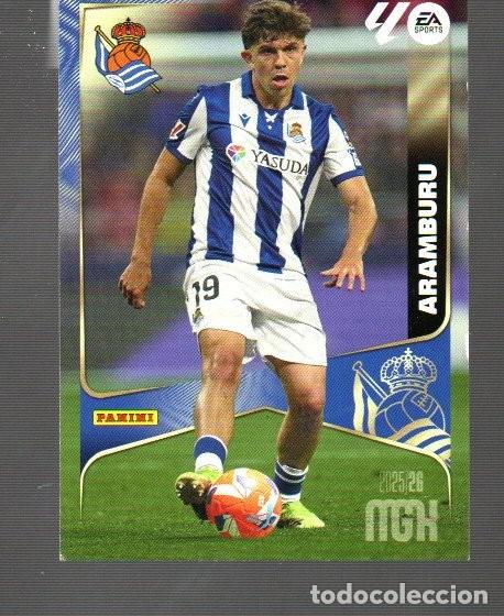 Cromos de F&uacute;tbol: CROMO DE MGH PANINI LA LIGA 2025/26 REAL SOCIEDAD N&ordm; 310 ARAMBURU