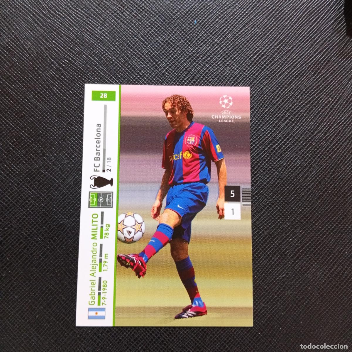Cromos de F&uacute;tbol: 28 MILITO BARCELONA PANINI TRADING CARDS UEFA CHAMPIONS LEAGUE 2007 2008 - (MD2002-2) PG46