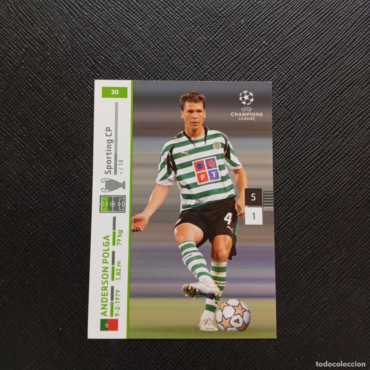 Cromos de F&uacute;tbol: 30 ANDERSON POLGA SPORTING PANINI TRADING CARDS UEFA CHAMPIONS LEAGUE 2007 2008 - (MD2002-2) PG46