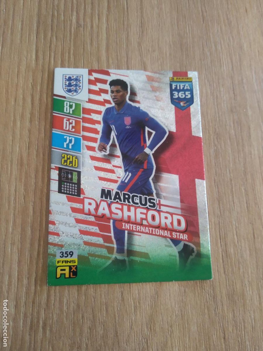 Cartes &agrave; collectionner de Football: 359 RASHFORD INGLATERRA CROMO FUTBOL PANINI ADRENALYN 21-22 FIFA 365 2021-2022