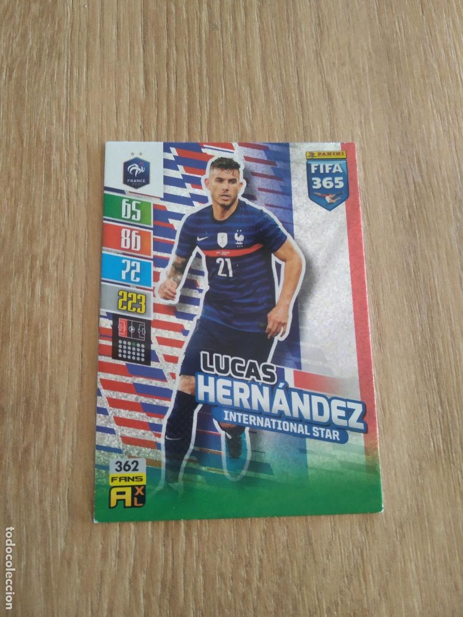 Cromos de F&uacute;tbol: 362 LUCAS HERNANDEZ FRANCIA CROMO FUTBOL PANINI ADRENALYN 21-22 FIFA 365 2021-2022