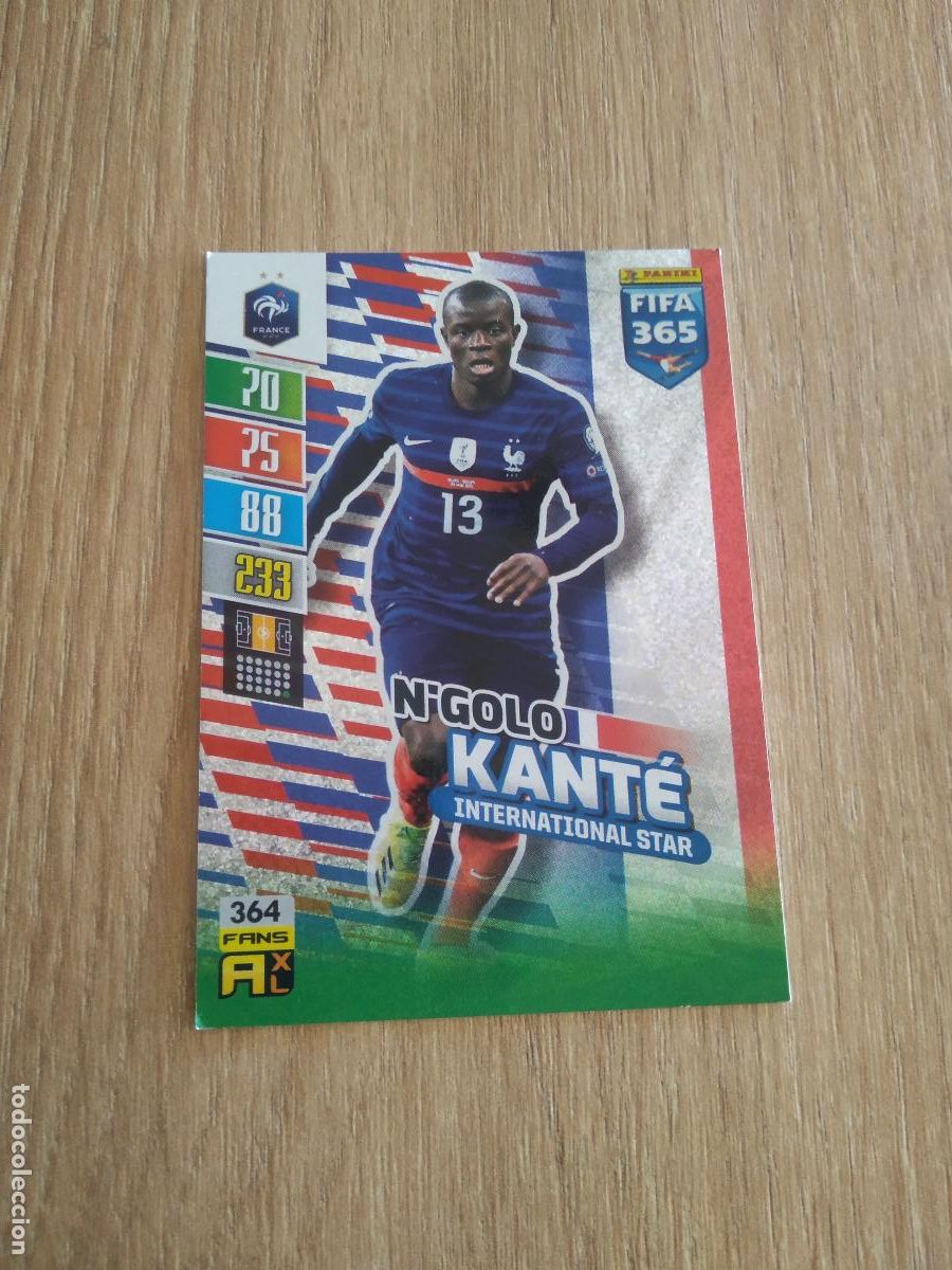 Cromos de F&uacute;tbol: 364 KANTE FRANCIA CROMO FUTBOL PANINI ADRENALYN 21-22 FIFA 365 2021-2022