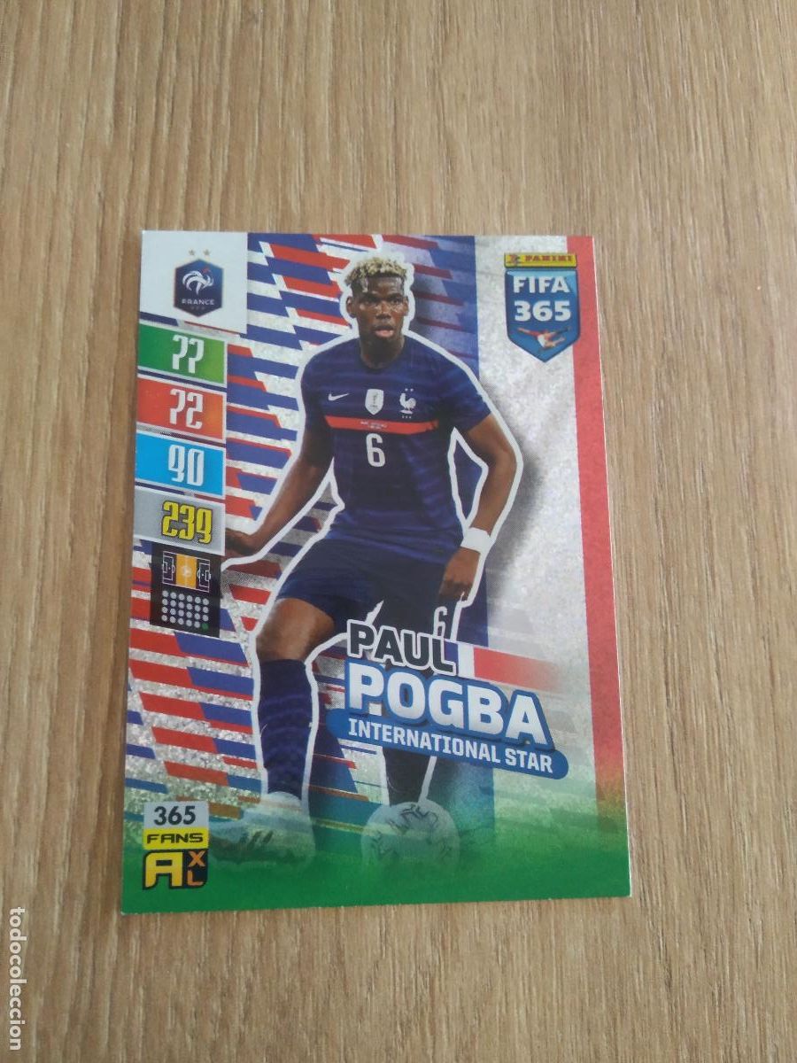 Cromos de F&uacute;tbol: 365 POGBA FRANCIA CROMO FUTBOL PANINI ADRENALYN 21-22 FIFA 365 2021-2022