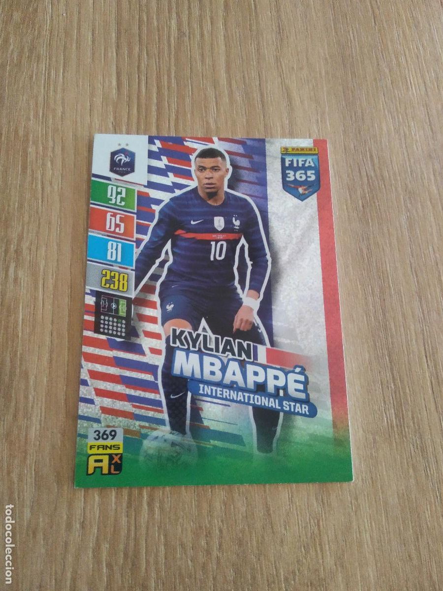 Cromos de F&uacute;tbol: 369 MBAPPE FRANCIA CROMO FUTBOL PANINI ADRENALYN 21-22 FIFA 365 2021-2022
