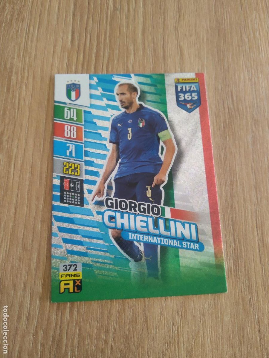 Cromos de F&uacute;tbol: 372 CHIELLINI ITALIA CROMO FUTBOL PANINI ADRENALYN 21-22 FIFA 365 2021-2022