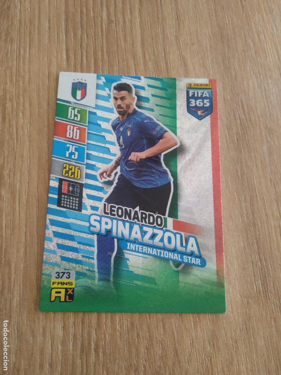 Cromos de F&uacute;tbol: 373 SPINAZZOLA ITALIA CROMO FUTBOL PANINI ADRENALYN 21-22 FIFA 365 2021-2022