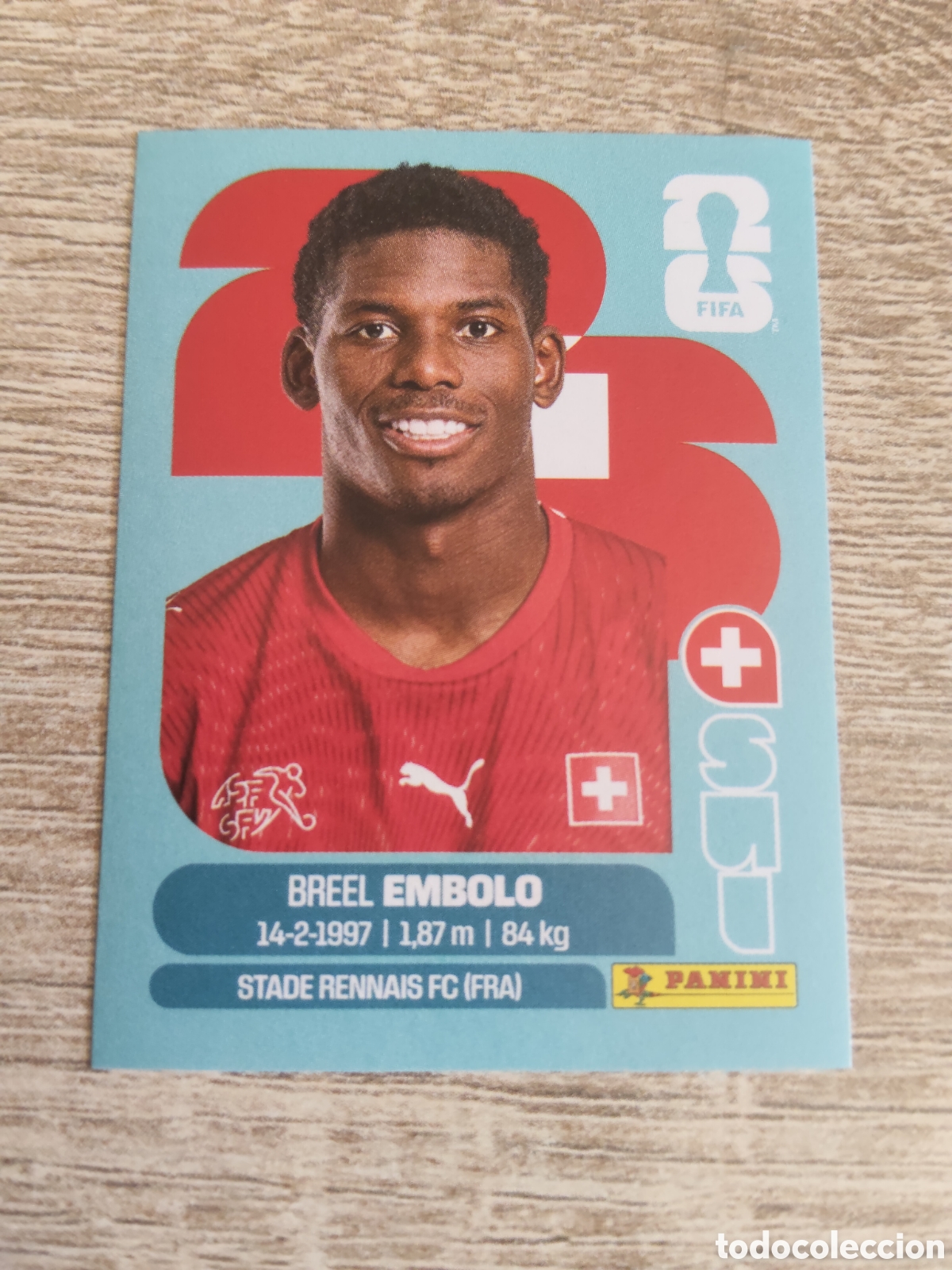 Cromos de F&uacute;tbol: Panini mundial 2026 SUI 17 Breel Embolo Suiza