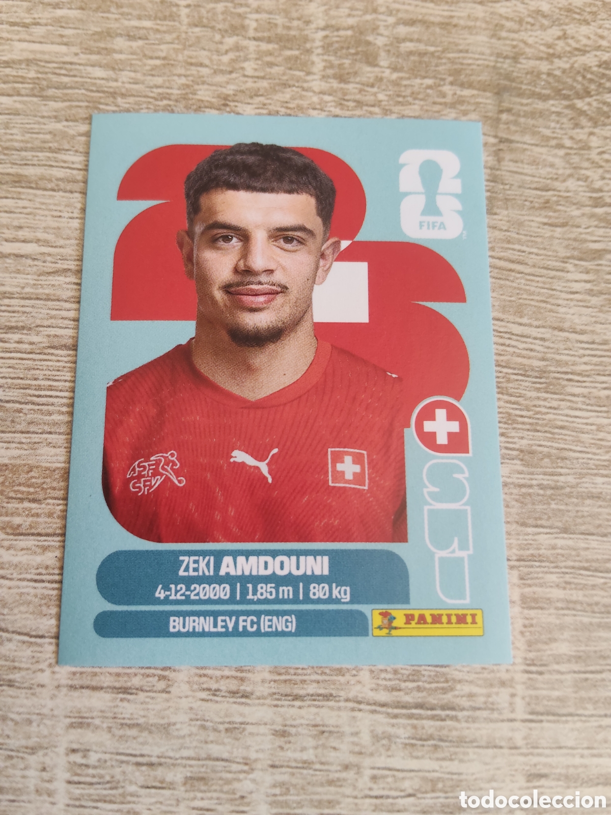 Cromos de F&uacute;tbol: Panini mundial 2026 SUI 20 Zeki Amdouni Suiza