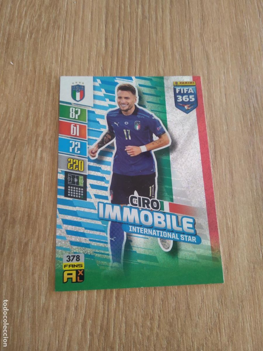 Cromos de F&uacute;tbol: 378 CIRO IMMOBILE ITALIA CROMO FUTBOL PANINI ADRENALYN 21-22 FIFA 365 2021-2022