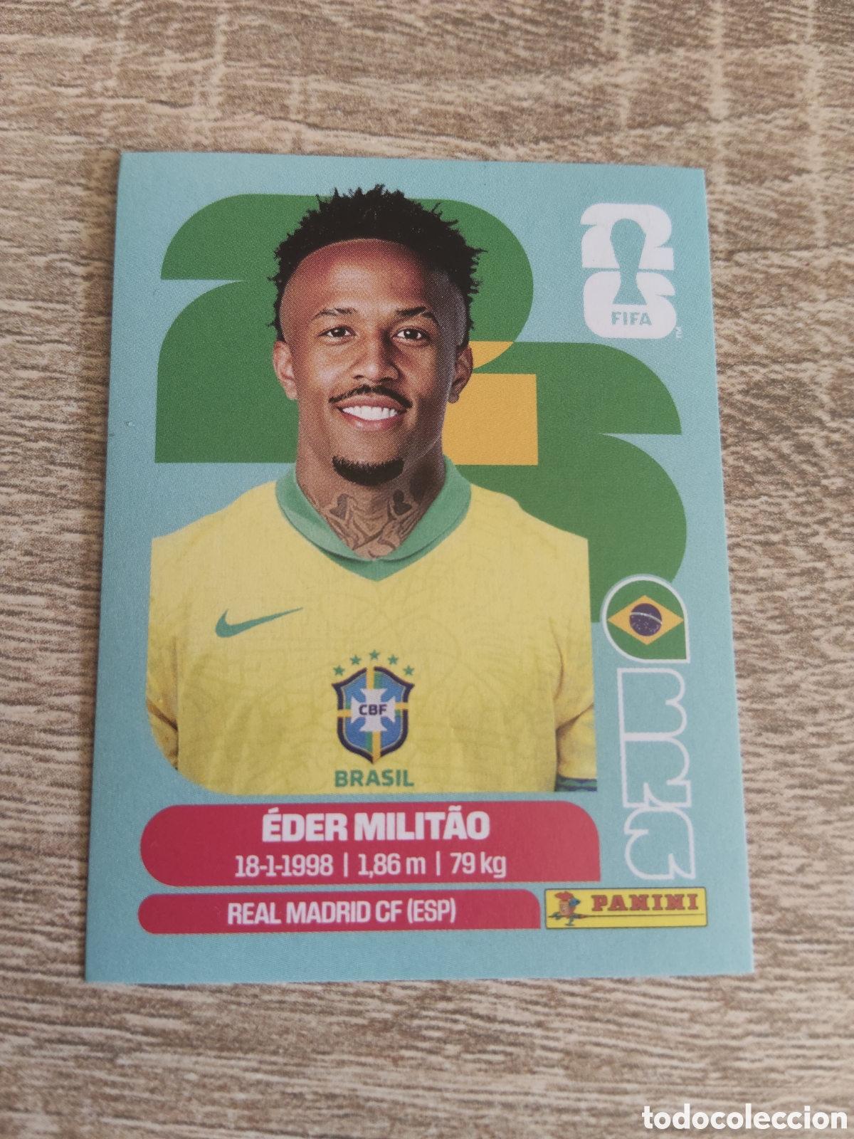 Cromos de F&uacute;tbol: Panini mundial 2026 BRA 5 Eder Militao Brasil
