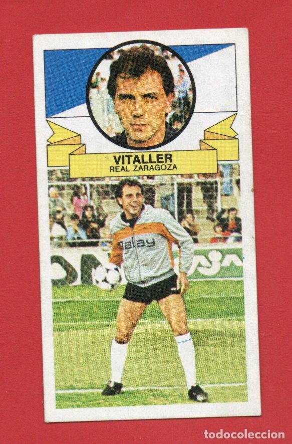 Cromos de F&uacute;tbol: ESTE 85 86 VITALLER DEL REAL ZARAGOZA NUEVO SIN PEGAR ESTE 1985 1986