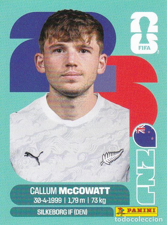Cromos de F&uacute;tbol: FIFA WORLD CUP 2026 * McCOWATT N&ordm; 19 * DE NUEVA ZELANDA - NUEVO DE SOBRE (A-18)