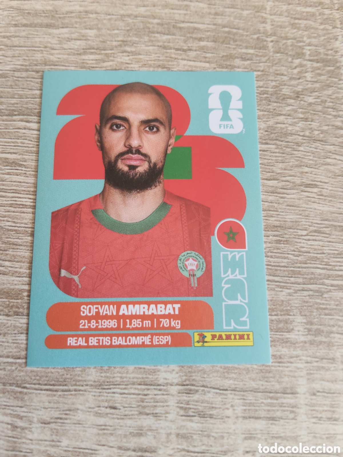 Cromos de F&uacute;tbol: Panini mundial 2026 MAR 10 Sofyan Amrabat Marruecos