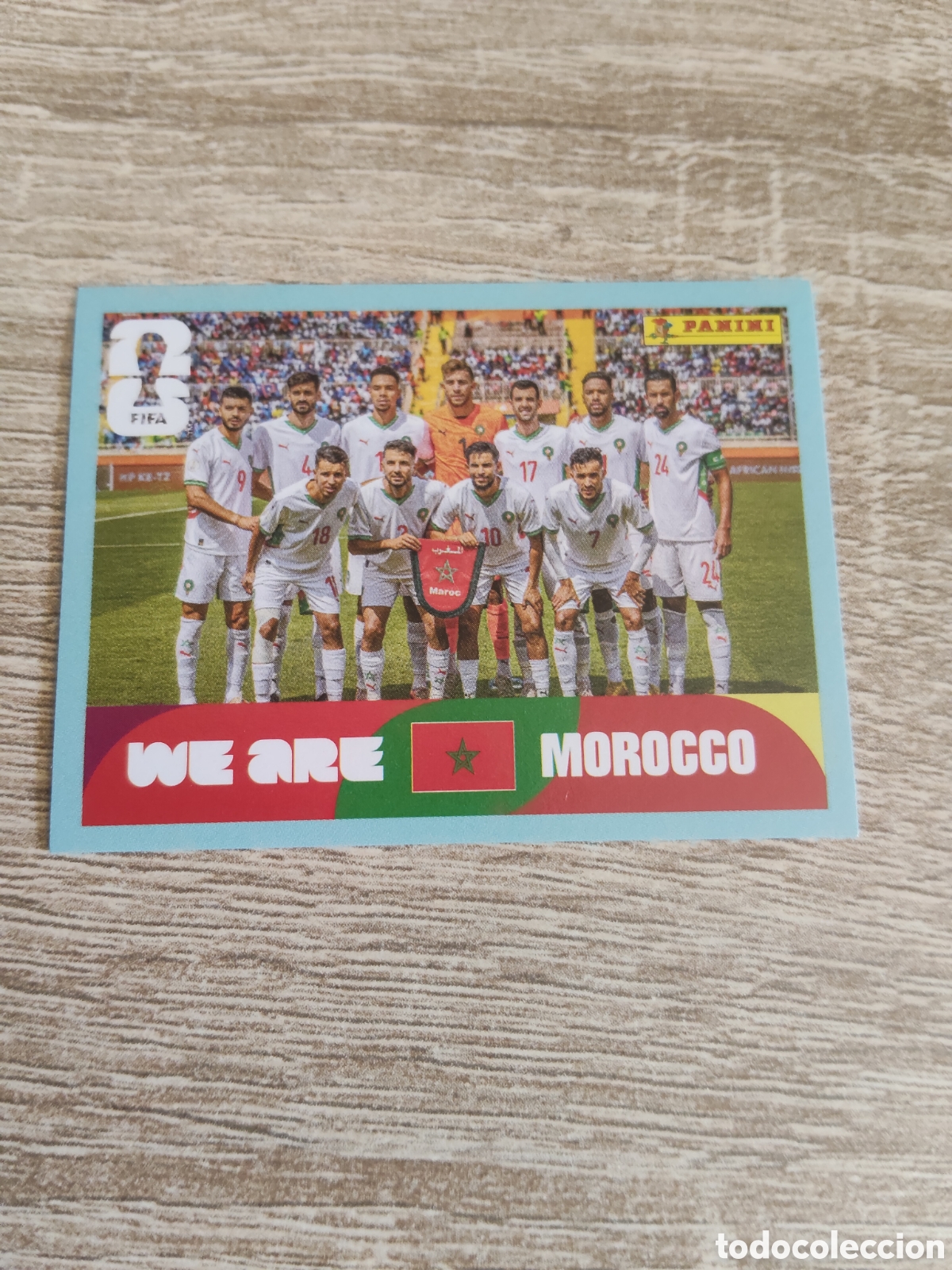Cromos de F&uacute;tbol: Panini mundial 2026 MAR 13 alineaci&oacute;n Marruecos