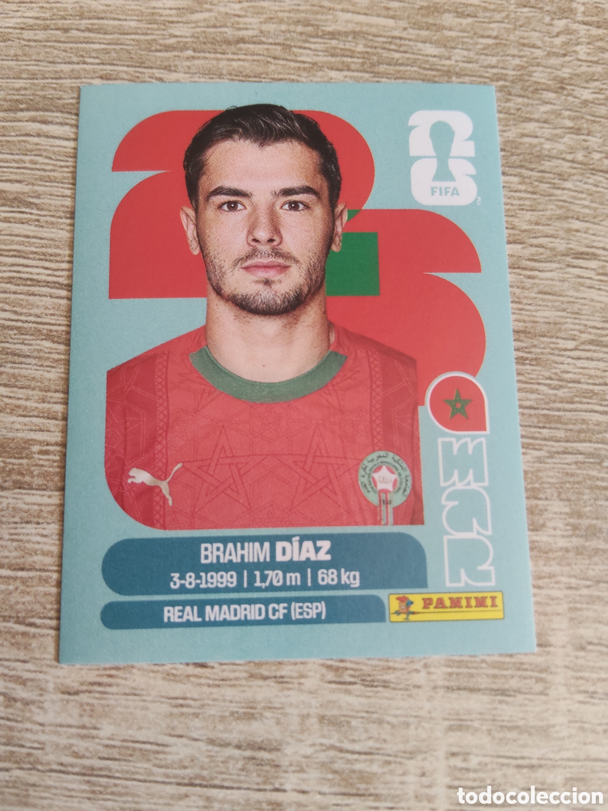 Cromos de F&uacute;tbol: Panini mundial 2026 MAR 19 Brahim D&iacute;az Marruecos