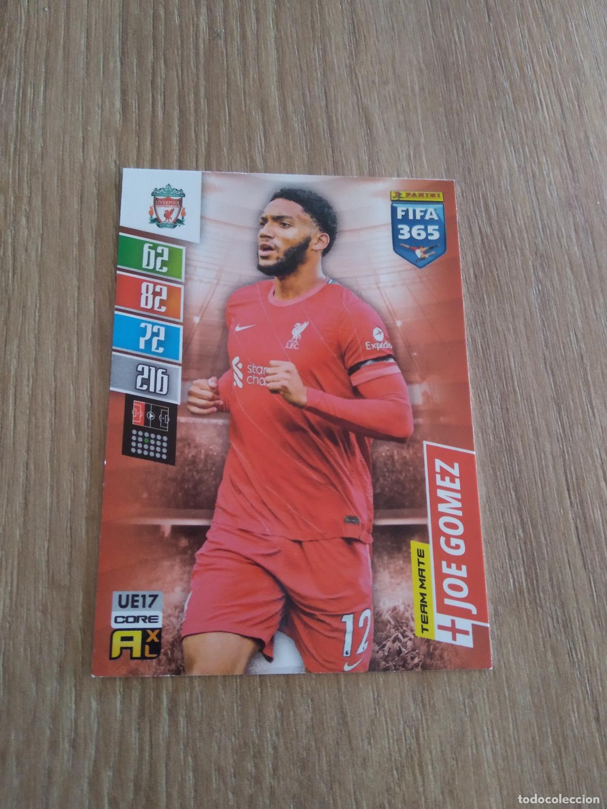 Cromos de F&uacute;tbol: UE 17 JOE GOMEZ LIVERPOOL CROMO FUTBOL PANINI ADRENALYN 21-22 FIFA 365 2021-2022