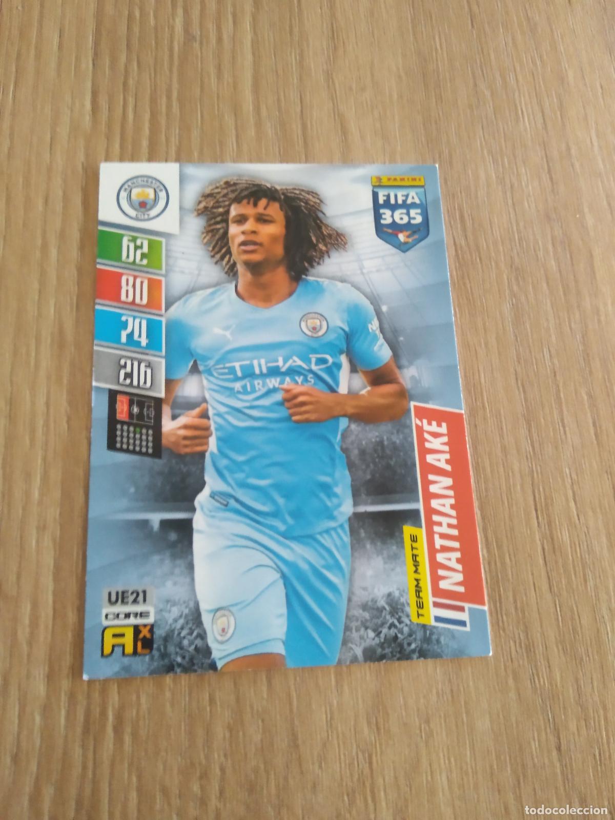 Cromos de F&uacute;tbol: UE 21 NATHAN AKE MANCHESTER CITY CROMO FUTBOL PANINI ADRENALYN 21-22 FIFA 365 2021-2022