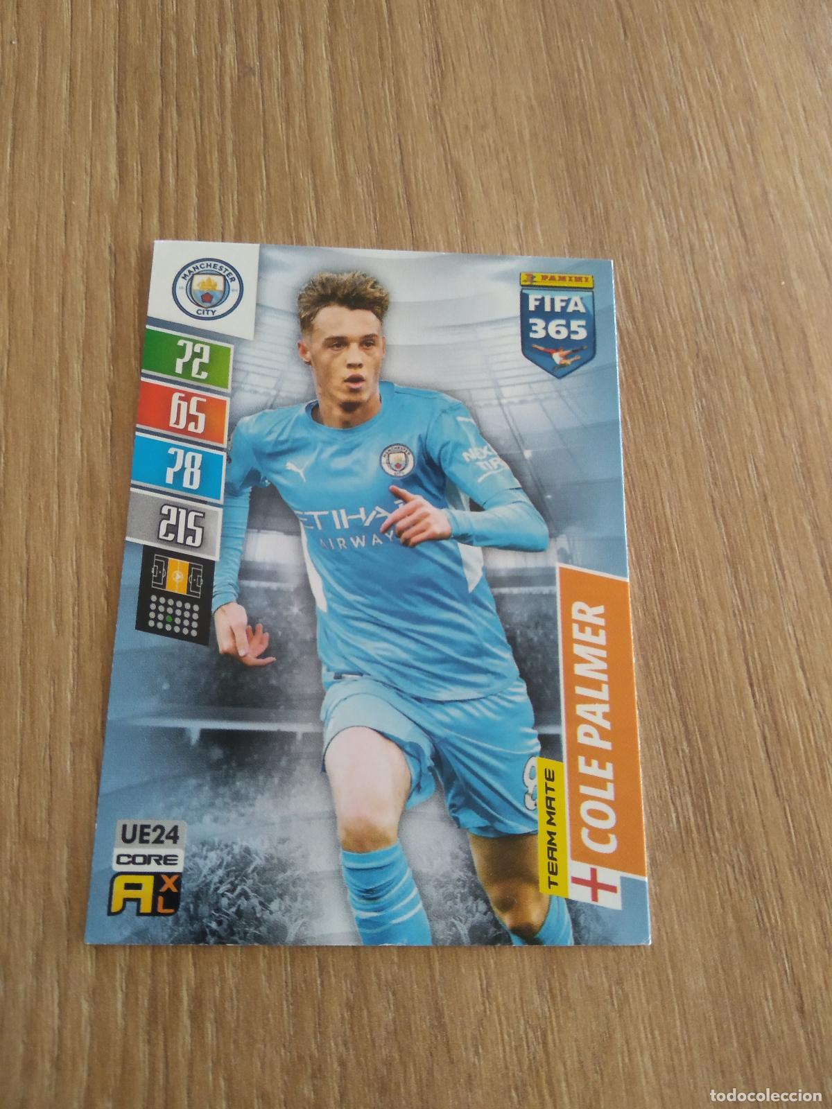 Cromos de F&uacute;tbol: UE 24 COLE PALMER ROOKIE MANCHESTER CITY CROMO FUTBOL PANINI ADRENALYN 21-22 FIFA 365 2021-2022