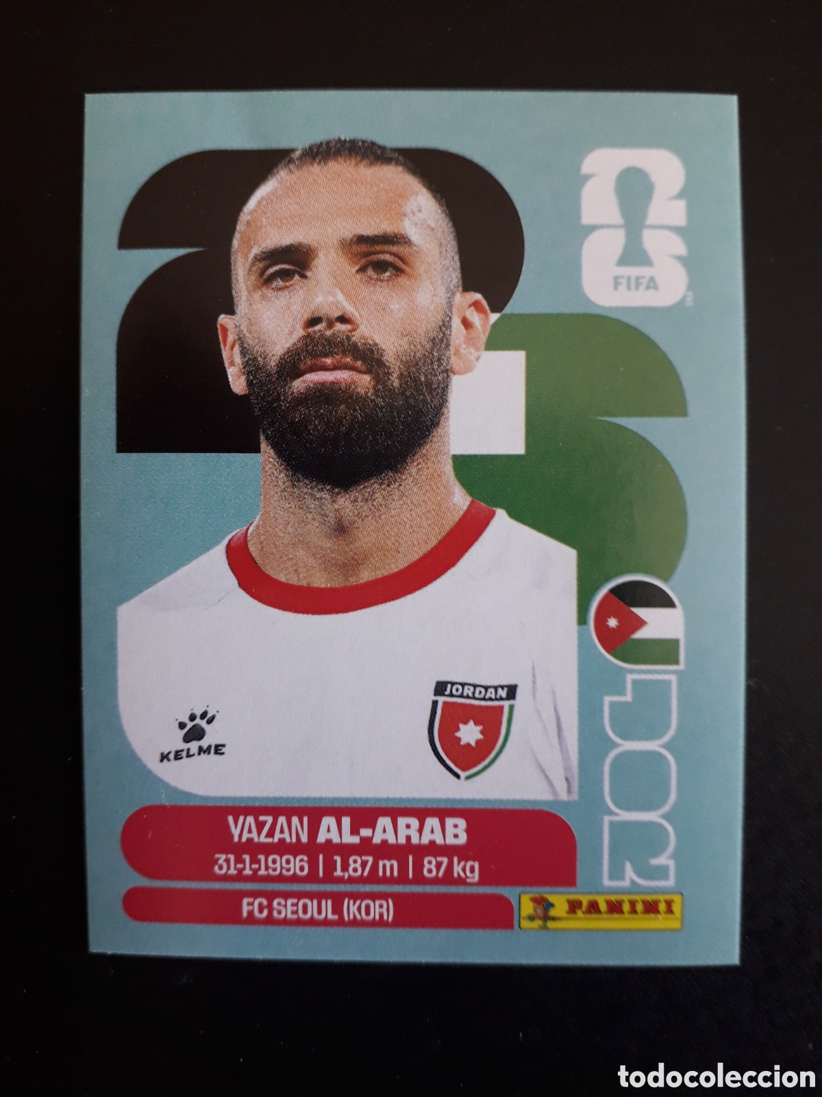 Cromos de F&uacute;tbol: HADDAD JORDANIA JOR 3 MUNDIAL F&Uacute;TBOL 2026 FIFA WORLD CUP PANINI SIN PEGAR PEDIDO M&Iacute;NIMO 3&euro;.