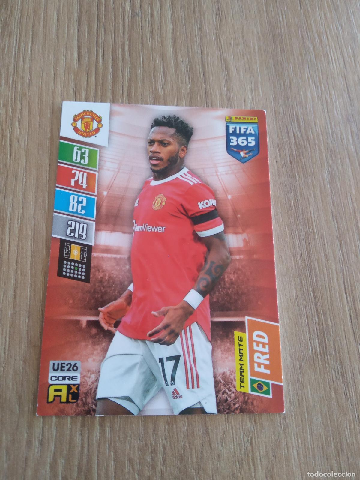 Cromos de F&uacute;tbol: UE 26 FRED MANCHESTER UNITED CROMO FUTBOL PANINI ADRENALYN 21-22 FIFA 365 2021-2022