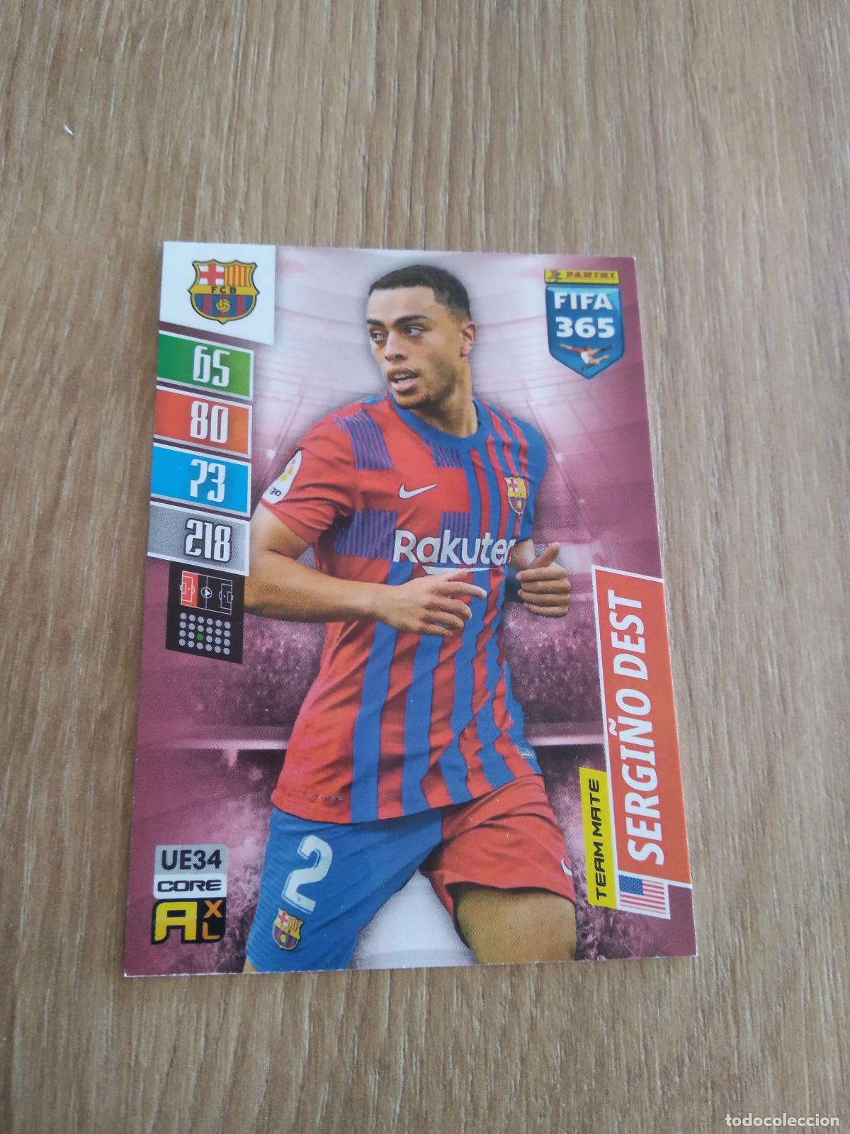 Cromos de F&uacute;tbol: UE 34 DEST BARCELONA BAR&Ccedil;A CROMO FUTBOL PANINI ADRENALYN 21-22 FIFA 365 2021-2022