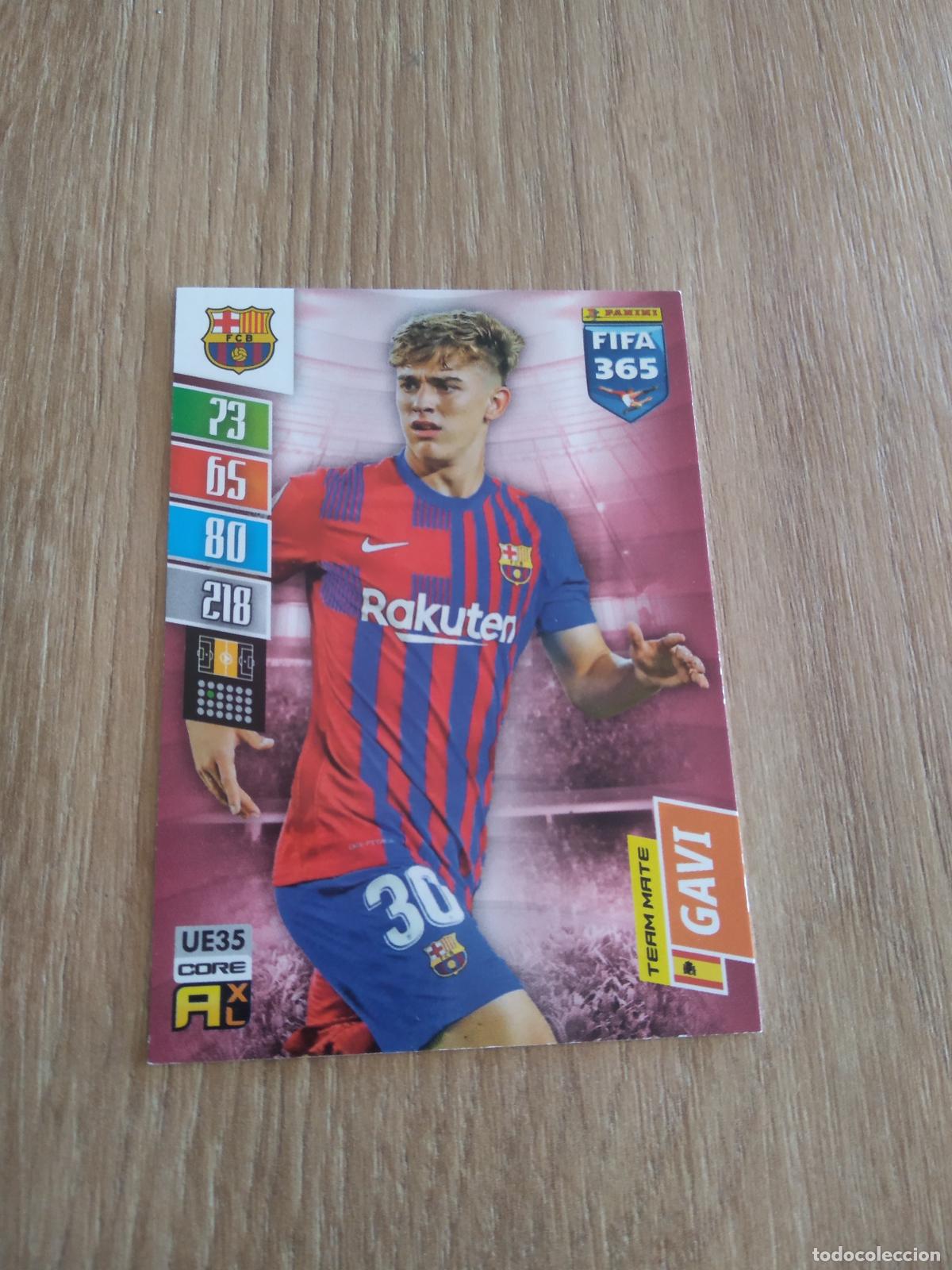 Cromos de F&uacute;tbol: UE 35 GAVI BARCELONA BAR&Ccedil;A CROMO FUTBOL PANINI ADRENALYN 21-22 FIFA 365 2021-2022
