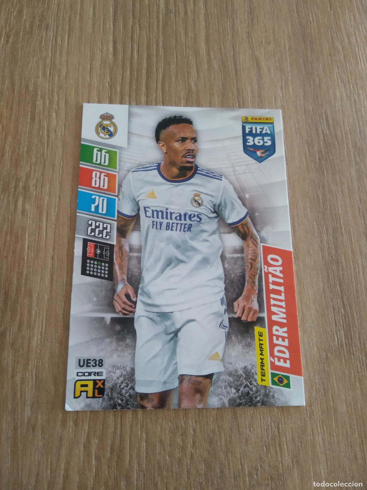 Cromos de F&uacute;tbol: UE 38 MILITAO REAL MADRID CROMO FUTBOL PANINI ADRENALYN 21-22 FIFA 365 2021-2022