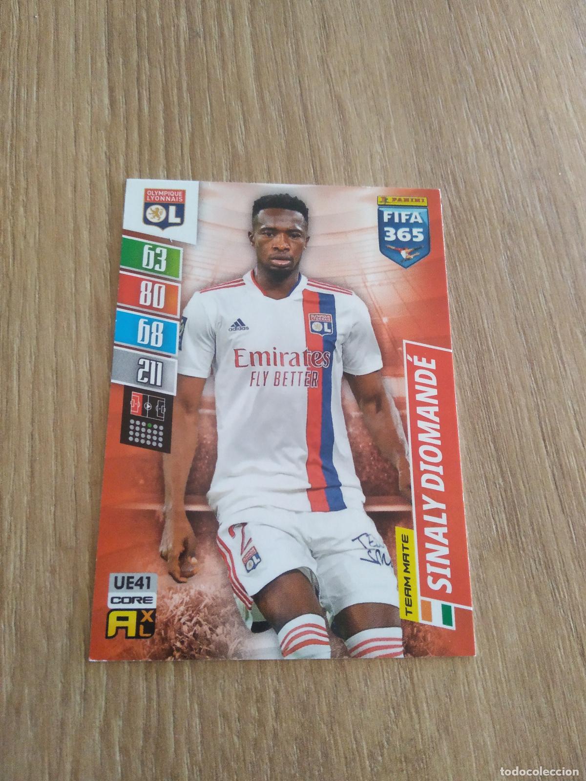Cromos de F&uacute;tbol: UE 41 DIOMANDE OLYMPIQUE LYON CROMO FUTBOL PANINI ADRENALYN 21-22 FIFA 365 2021-2022