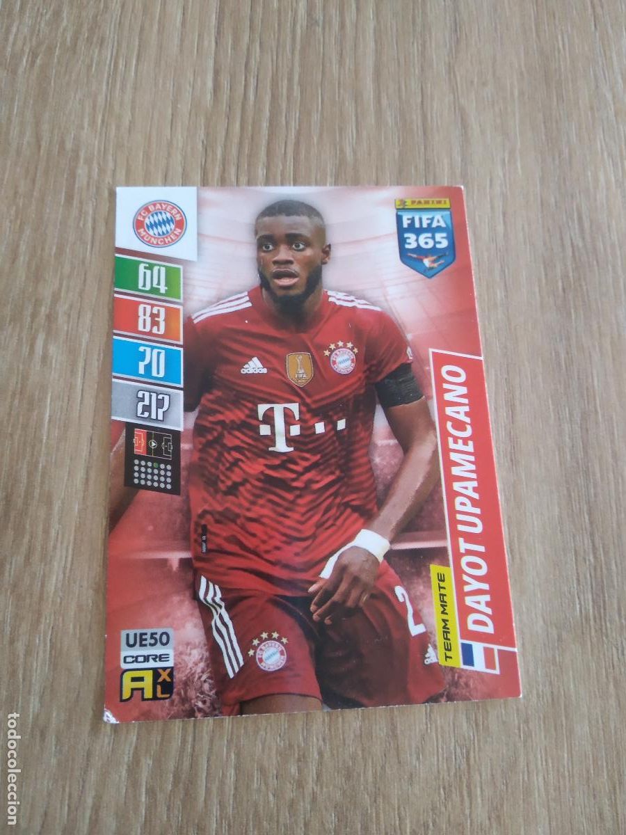 Cromos de F&uacute;tbol: UE 50 UPAMECANO BAYERN MUNICH CROMO FUTBOL PANINI ADRENALYN 21-22 FIFA 365 2021-2022