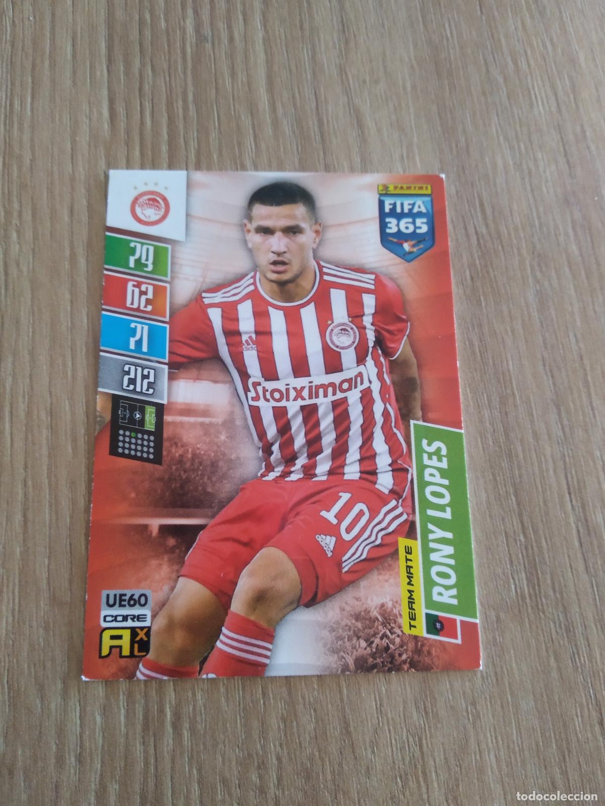 Cromos de F&uacute;tbol: UE 60 RONY LOPES OLYMPIACOS CROMO FUTBOL PANINI ADRENALYN 21-22 FIFA 365 2021-2022