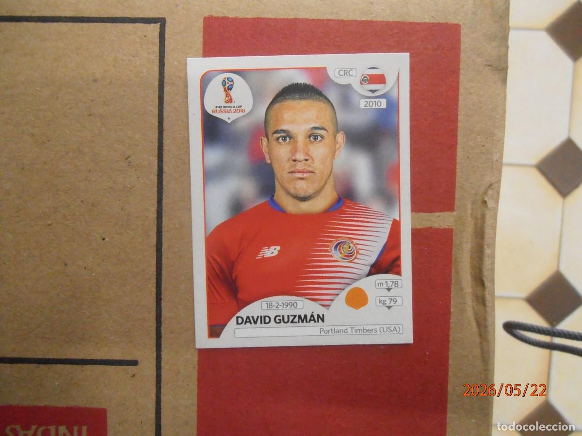Cromos de F&uacute;tbol: David Guzm&aacute;n-USA- Rusia 2018