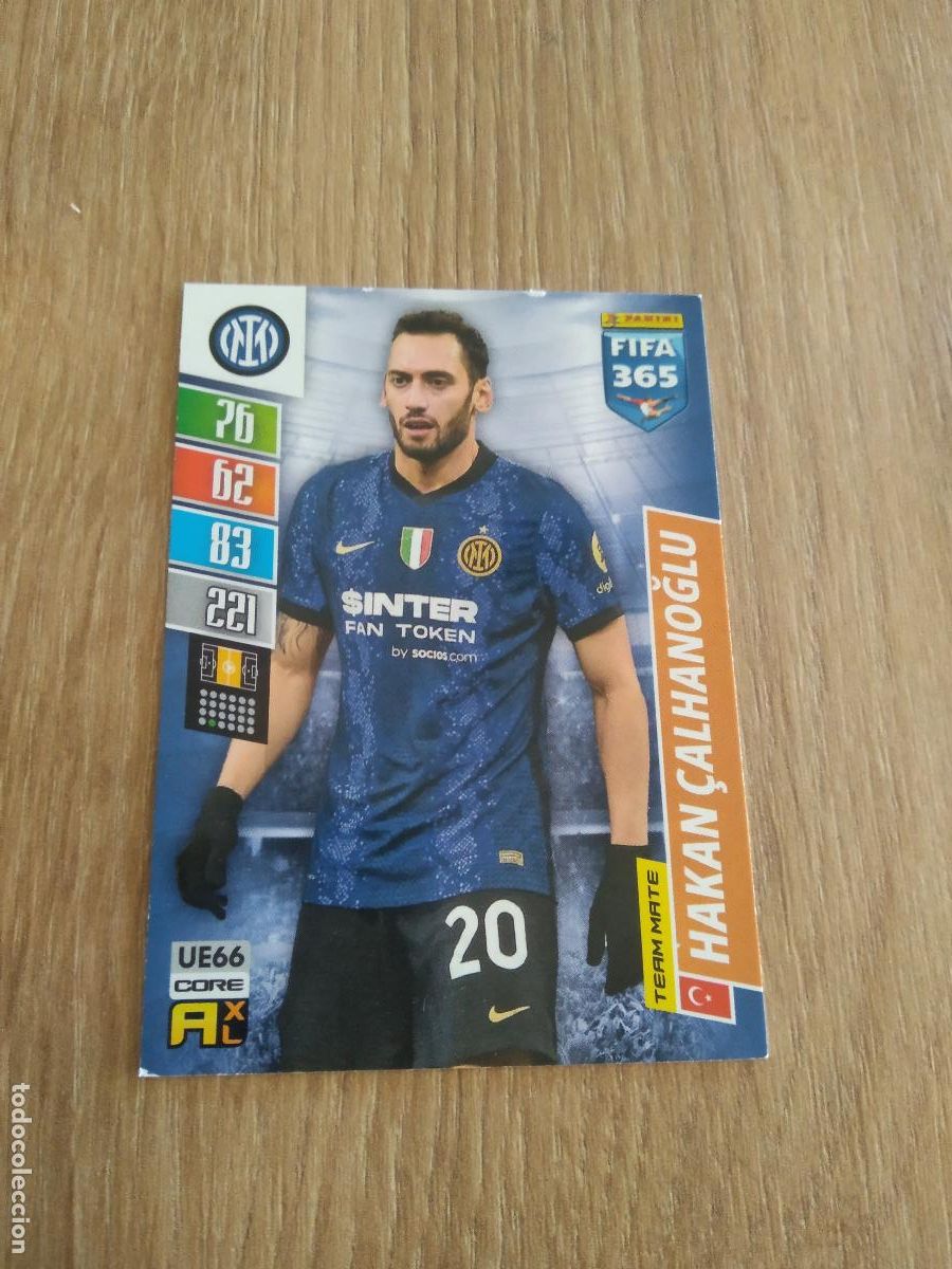 Cromos de F&uacute;tbol: UE 66 CALHANOGLU INTER MILAN CROMO FUTBOL PANINI ADRENALYN 21-22 FIFA 365 2021-2022