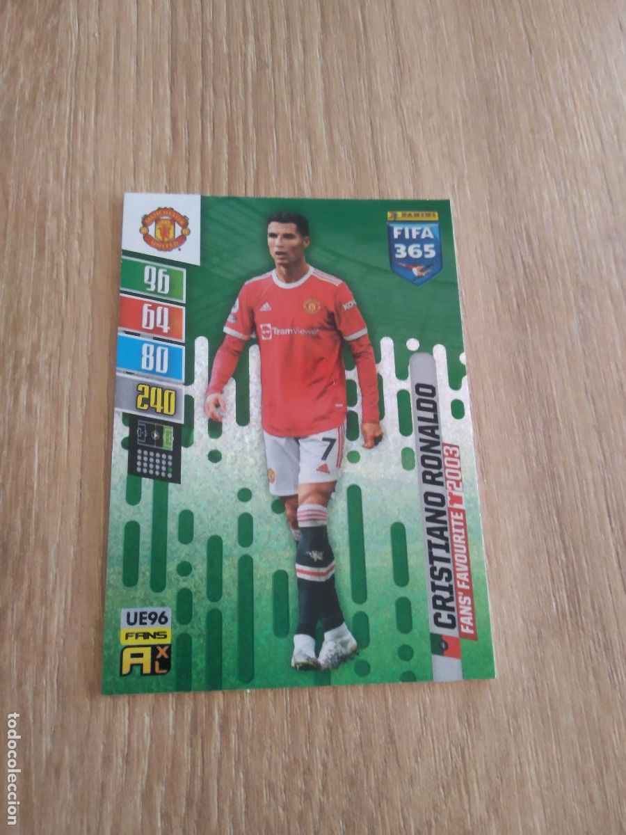 Fu&szlig;ball-Sticker: UE 96 CRISTIANO RONALDO MANCHESTER UNITED CROMO FUTBOL PANINI ADRENALYN 21-22 FIFA 365 2021-2022