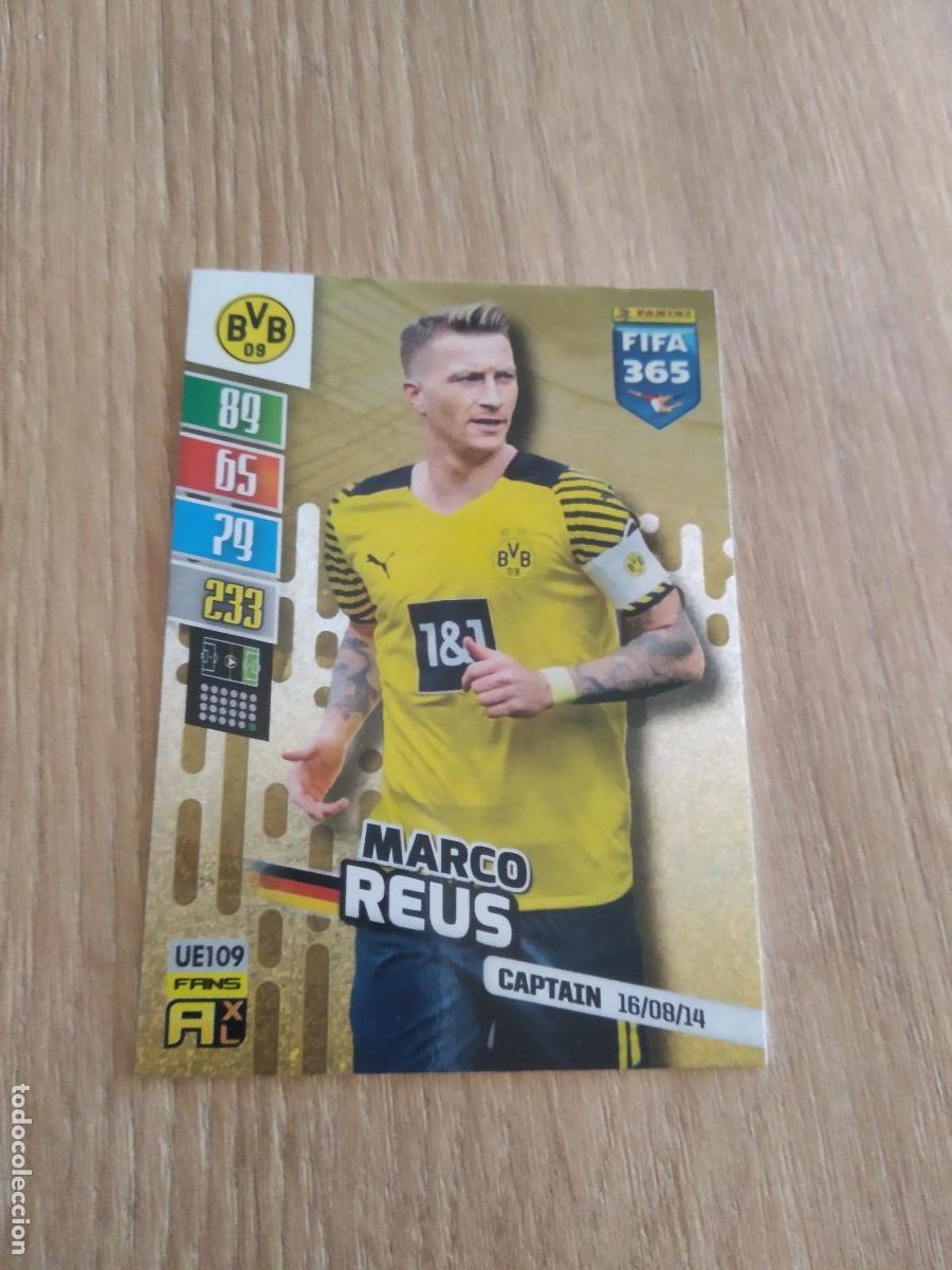 Fu&szlig;ball-Sticker: UE 109 MARCO REUS BORUSSIA DORTMUND CROMO FUTBOL PANINI ADRENALYN 21-22 FIFA 365 2021-2022