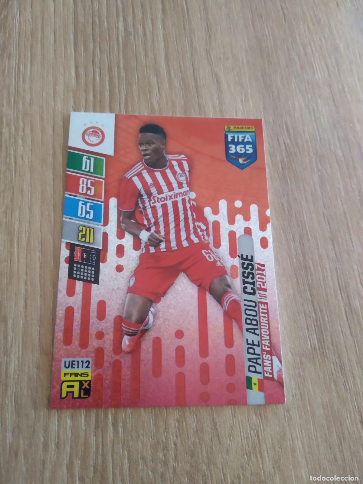 Fu&szlig;ball-Sticker: UE 112 CISSE OLYMPIACOS CROMO FUTBOL PANINI ADRENALYN 21-22 FIFA 365 2021-2022