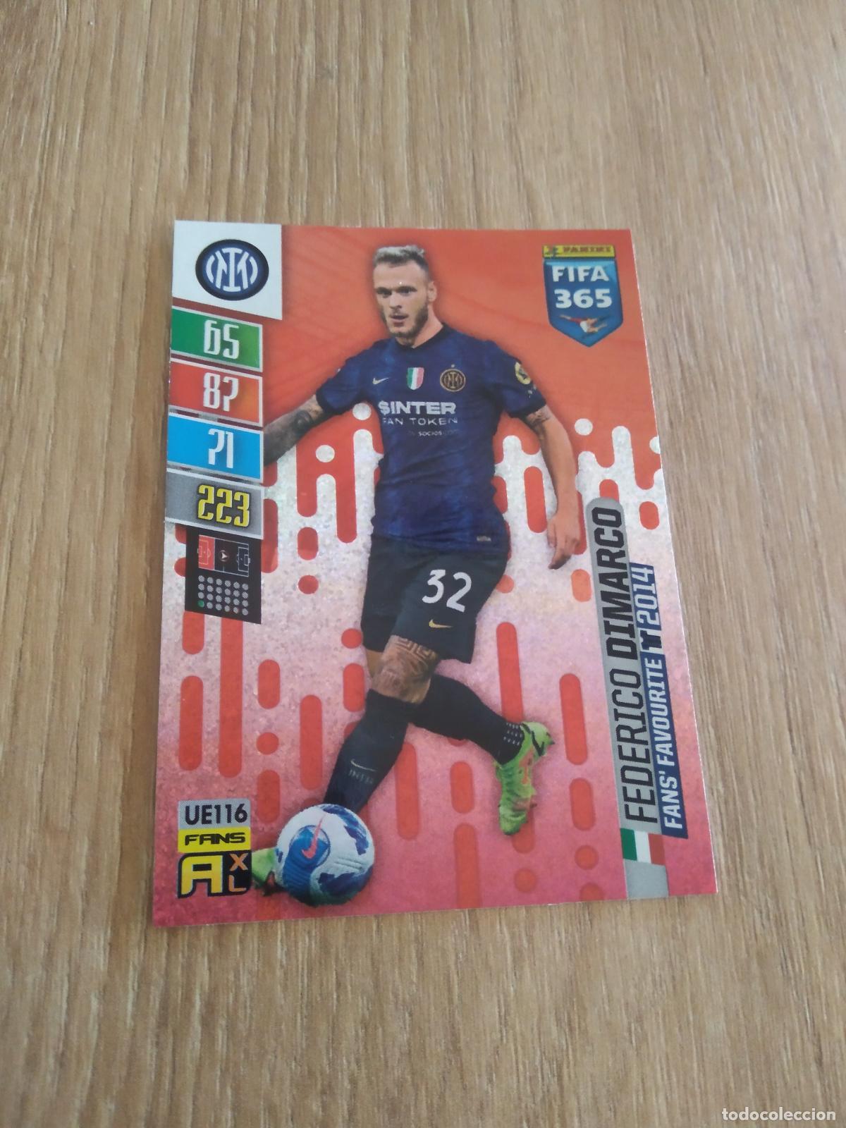 Fu&szlig;ball-Sticker: UE 116 DIMARCO INTER MILAN CROMO FUTBOL PANINI ADRENALYN 21-22 FIFA 365 2021-2022