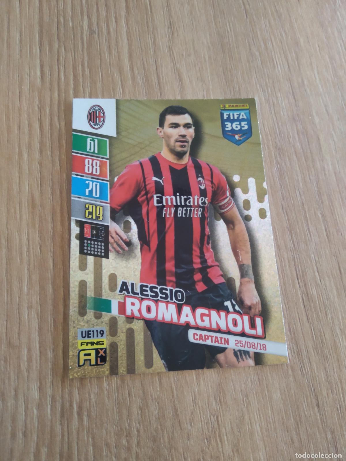 Fu&szlig;ball-Sticker: UE 119 ROMAGNOLI AC MILAN CROMO FUTBOL PANINI ADRENALYN 21-22 FIFA 365 2021-2022