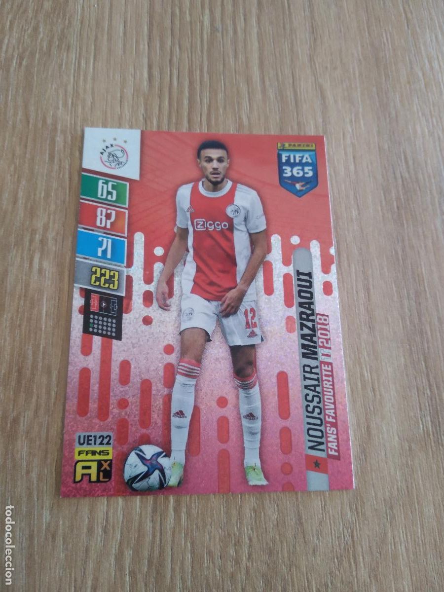 Cromos de F&uacute;tbol: UE 122 MAZRAOUI AJAX CROMO FUTBOL PANINI ADRENALYN 21-22 FIFA 365 2021-2022