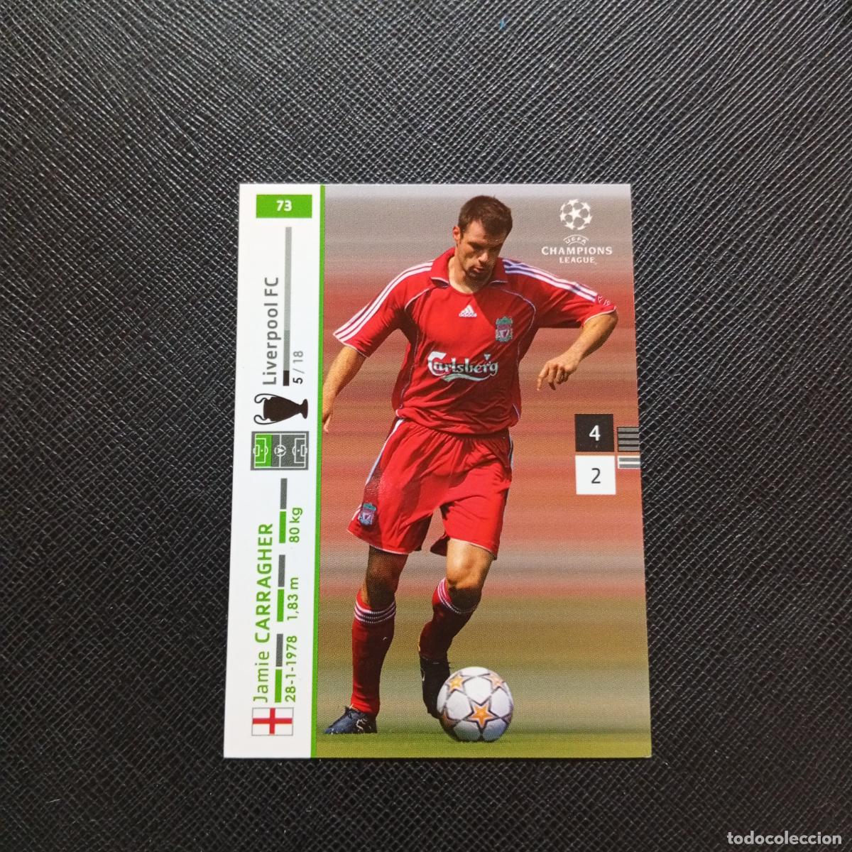 Cromos de F&uacute;tbol: 73 CARRAGHER LIVERPOOL PANINI TRADING CARDS UEFA CHAMPIONS LEAGUE 2007 2008 - (MD2002-2) PG48 B
