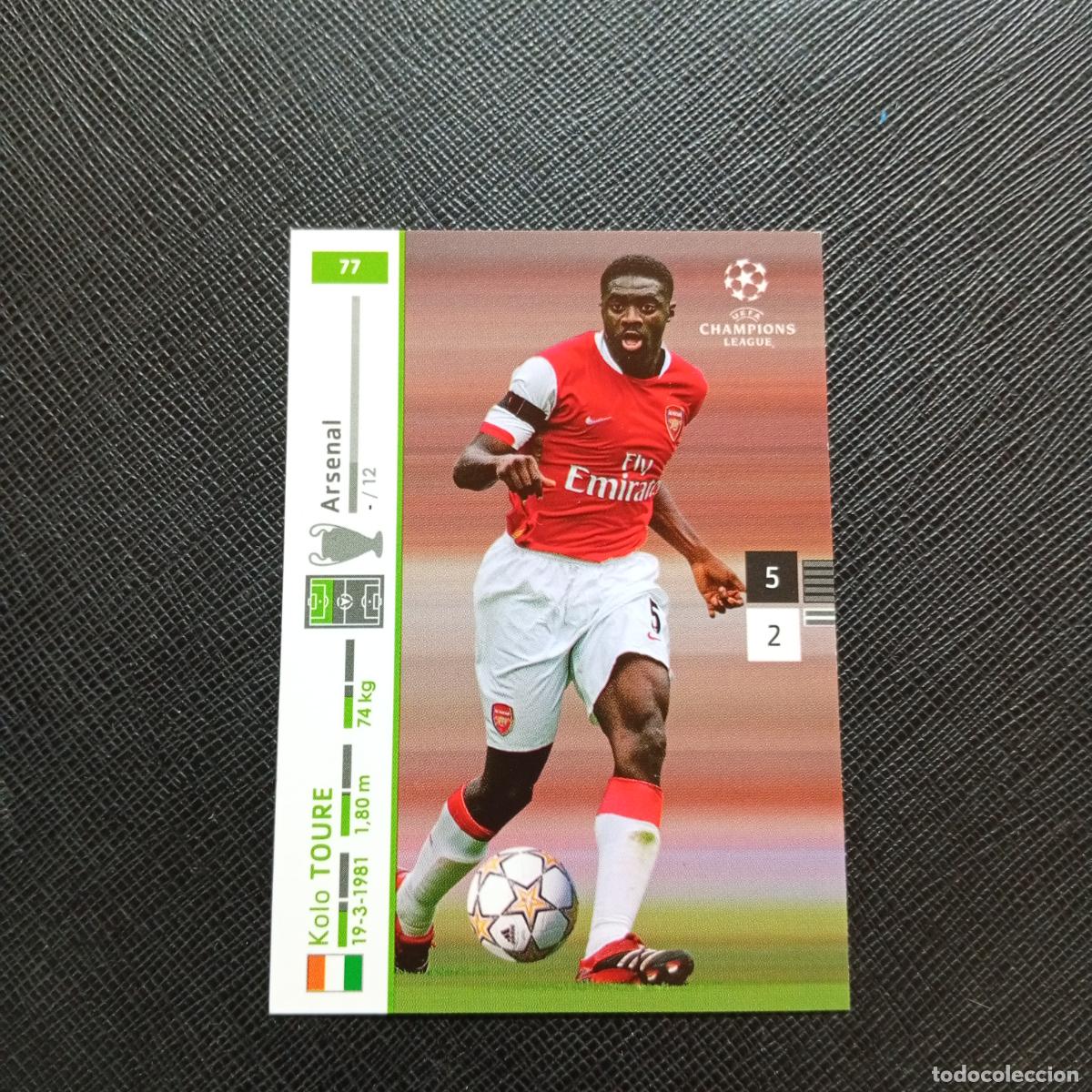 Cromos de F&uacute;tbol: 77 TOURE ARSENAL PANINI TRADING CARDS UEFA CHAMPIONS LEAGUE 2007 2008 - (MD2002-2) PG48 B