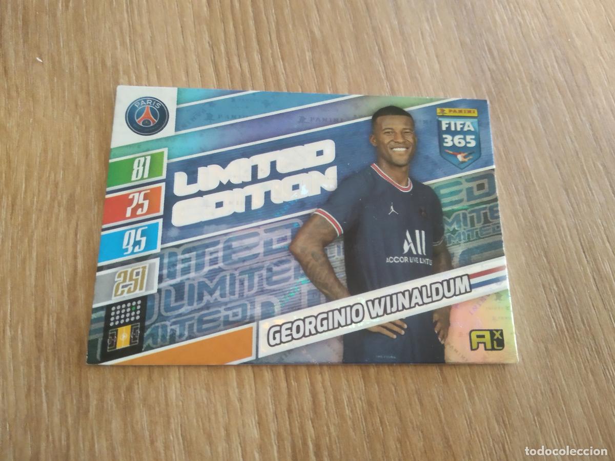 Cromos de F&uacute;tbol: WIJNALDUM PSG EDICION LIMITADA CROMO FUTBOL PANINI ADRENALYN 21-22 FIFA 365 2021-2022