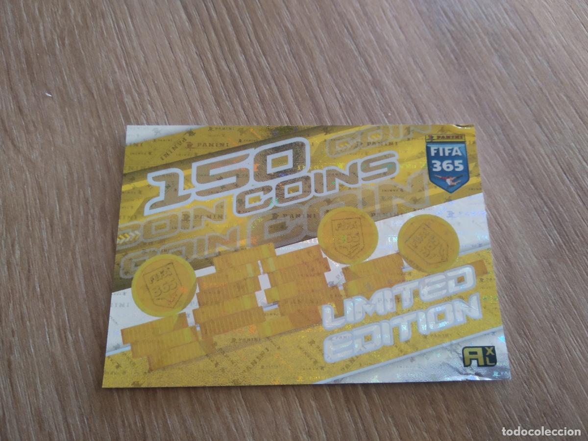 Cromos de F&uacute;tbol: 150 COINS EDICION LIMITADA CROMO FUTBOL PANINI ADRENALYN 21-22 FIFA 365 2021-2022