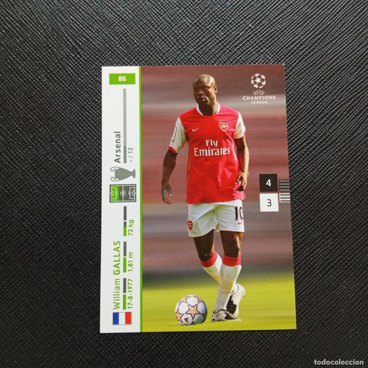 Cromos de F&uacute;tbol: 86 GALLAS ARSENAL PANINI TRADING CARDS UEFA CHAMPIONS LEAGUE 2007 2008 - (MD2002-2) PG49