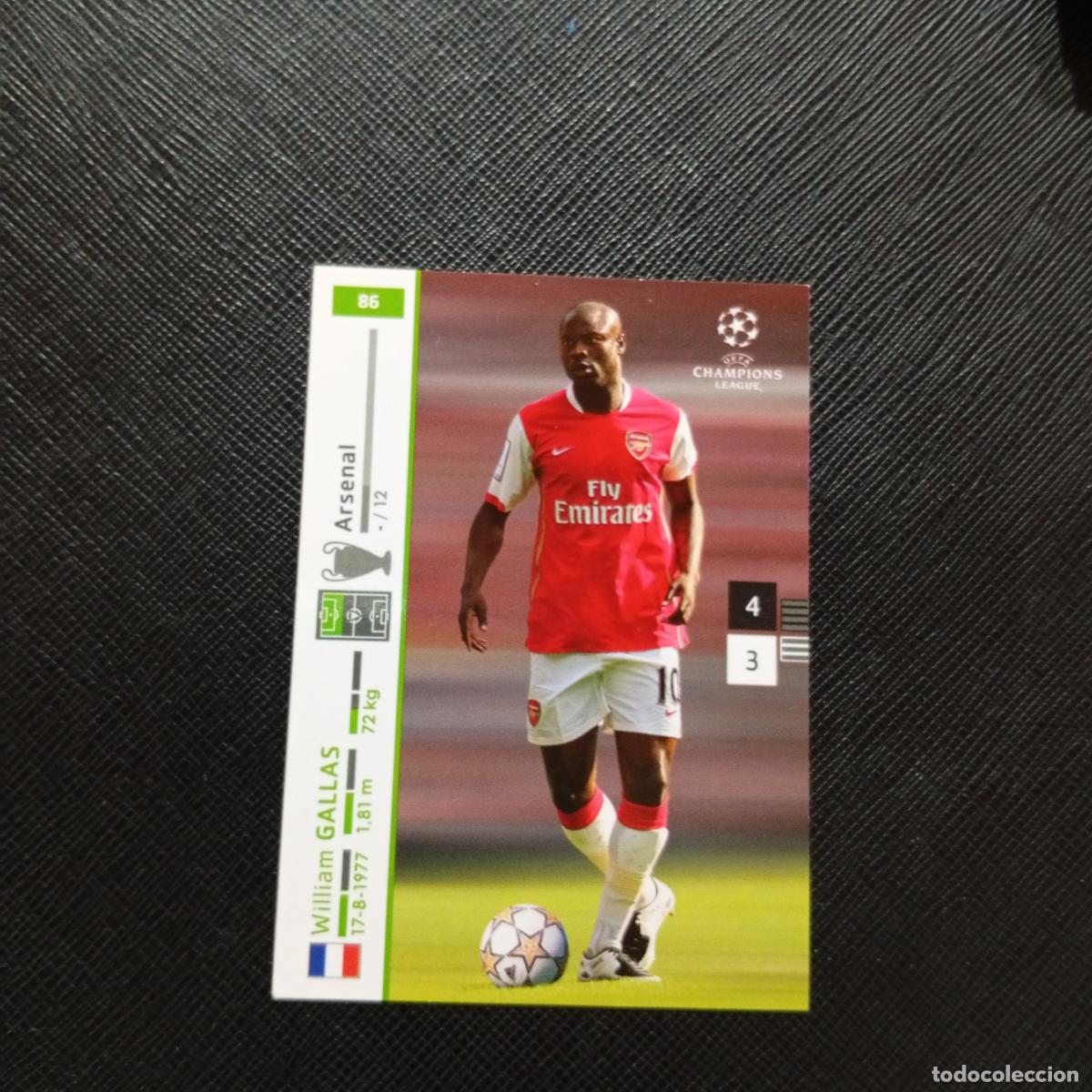 Cromos de F&uacute;tbol: 86 GALLAS ARSENAL PANINI TRADING CARDS UEFA CHAMPIONS LEAGUE 2007 2008 - (MD2002-2) PG50
