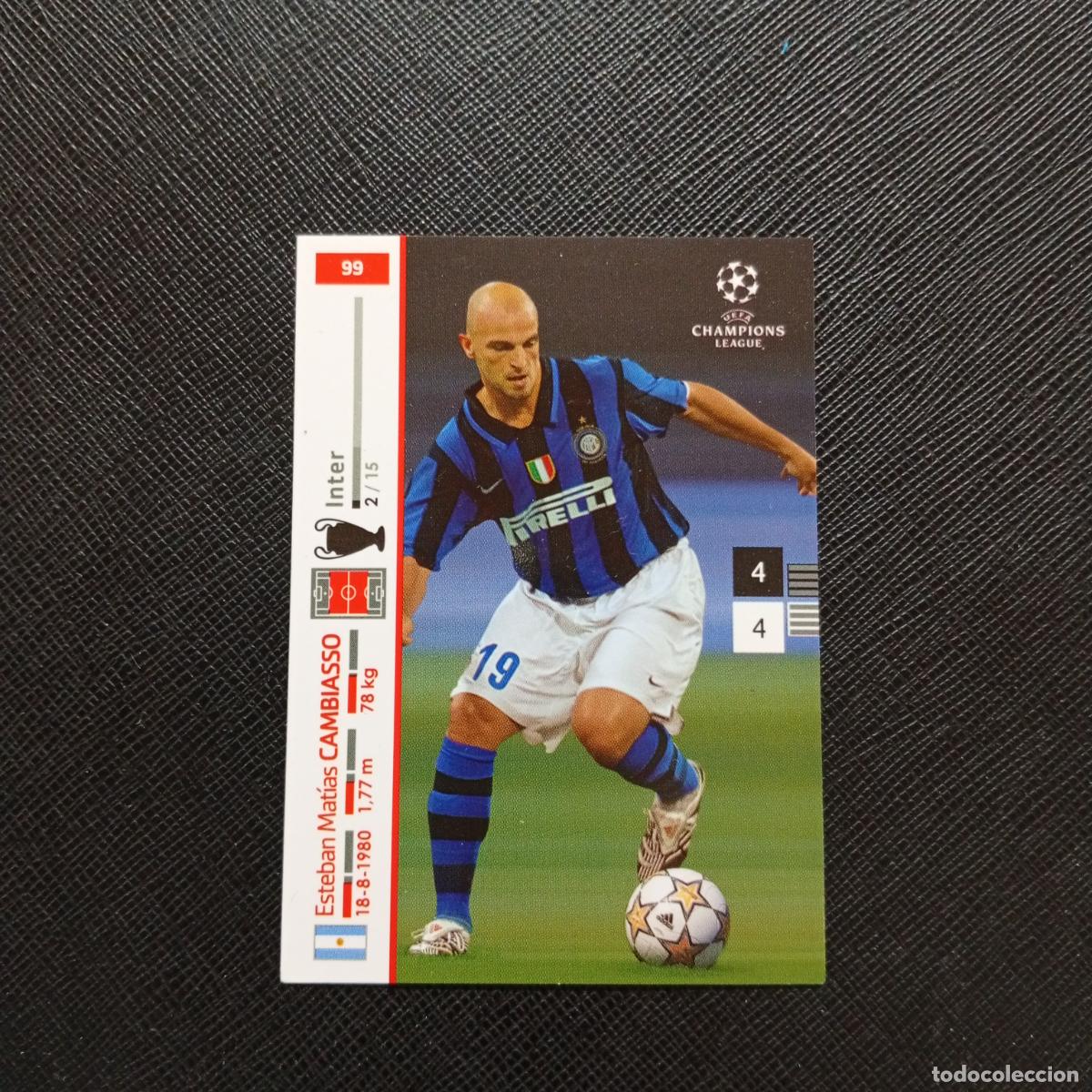 Cromos de F&uacute;tbol: 99 CAMBIASSO INTER MILAN PANINI TRADING CARDS UEFA CHAMPIONS LEAGUE 2007 2008 - (MD2002-2) PG53