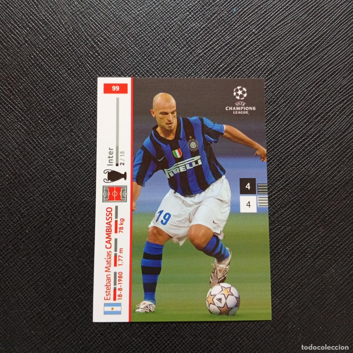 Cromos de F&uacute;tbol: 99 CAMBIASSO INTER MILAN PANINI TRADING CARDS UEFA CHAMPIONS LEAGUE 2007 2008 - (MD2002-2) PG53 B